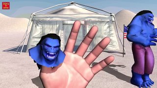 BLUE HULK DANCE Finger Family | Nursery Rhymes for Children | 3D Animation