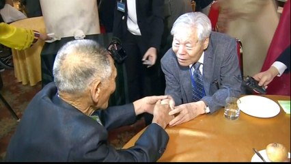 Korean families reunite after being separated since 1950s