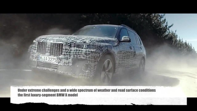 The new BMW X7 undergoes endurance tests under extreme conditions
