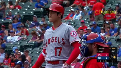 大谷翔平 2018-8-20 - Shohei Ohtani Angels - エンゼルス Vs レンジャーズ