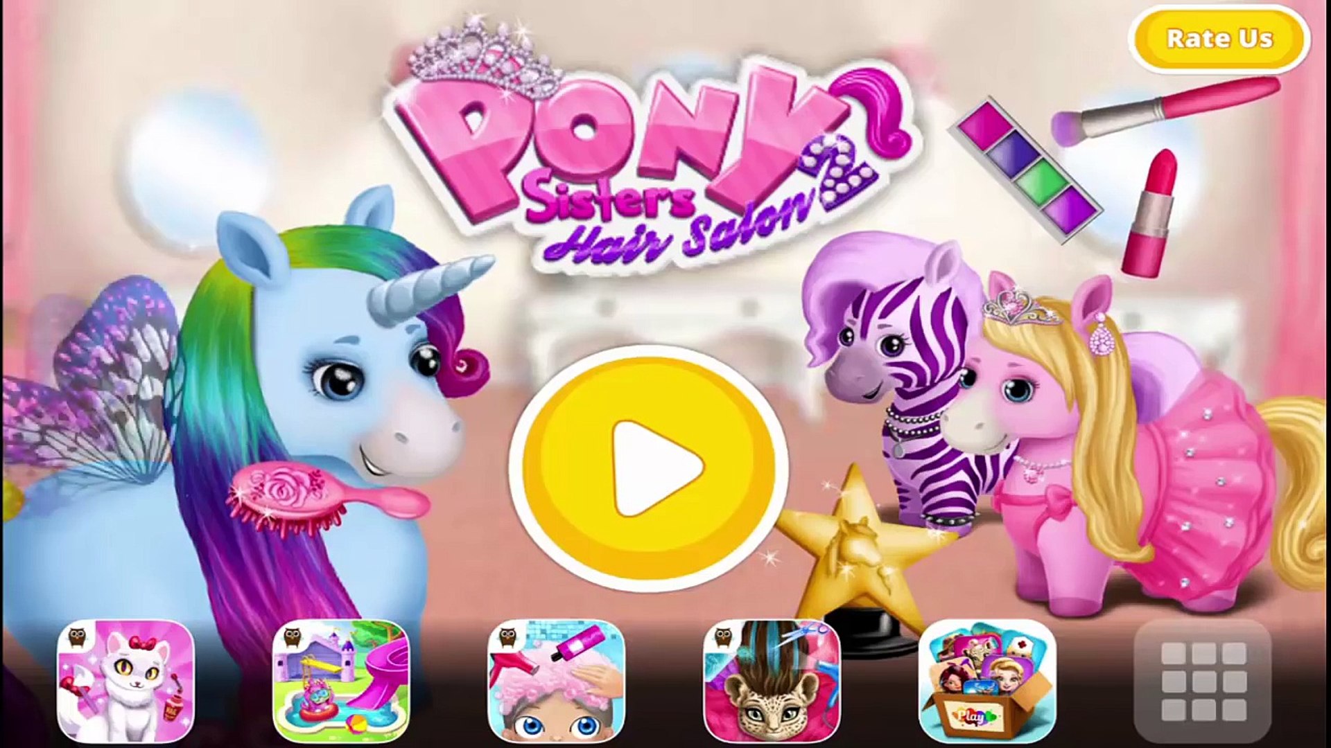 Pony Sisters Hair Salon 2 TutoTOONS Educational Education Videos games for  Kids Girls Baby - video Dailymotion