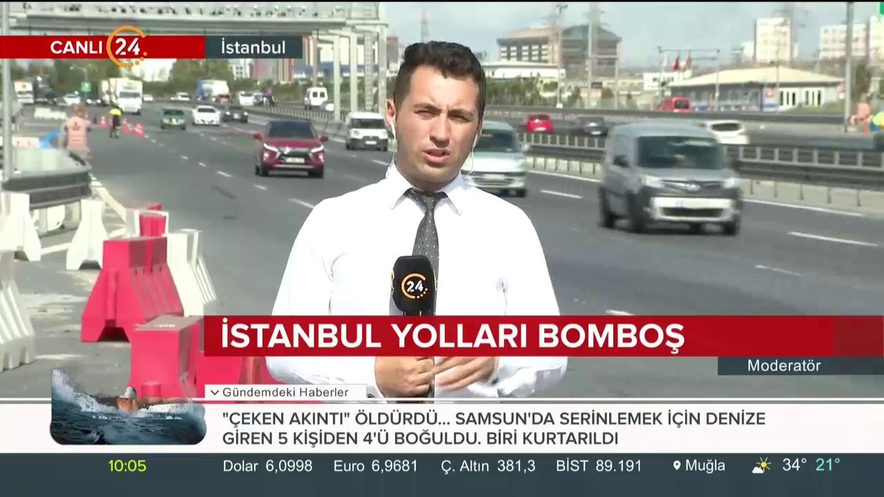 İstanbul yolları bomboş