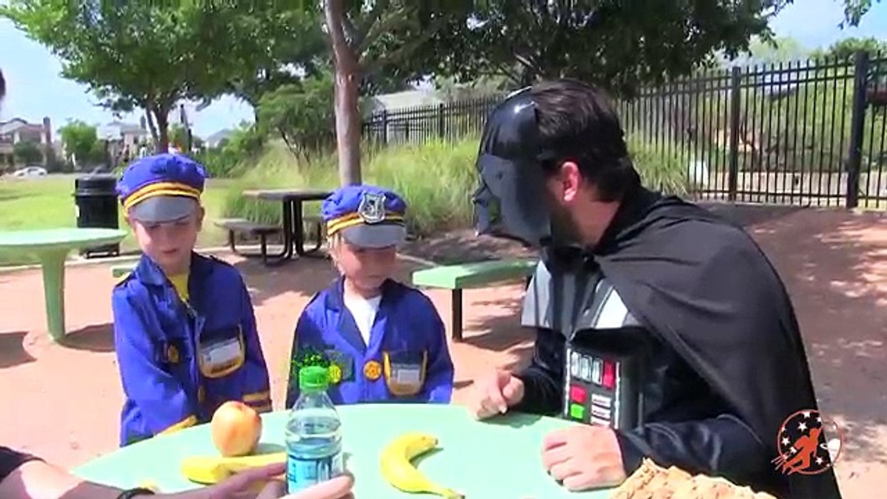 Little Heroes 7 The Germ Police And Their Cop Car With Spiderman, The Hulk, And Darth Vade