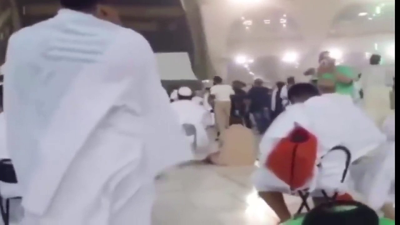 Hajj 2018 (1439) Makkah heavy rain today 19 august 2018  المسجد الحرام_HD