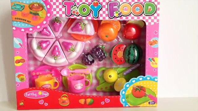 Toy Cutting Strawberry Cake Playset Strawberry cake and velcro fruit kitchen toy