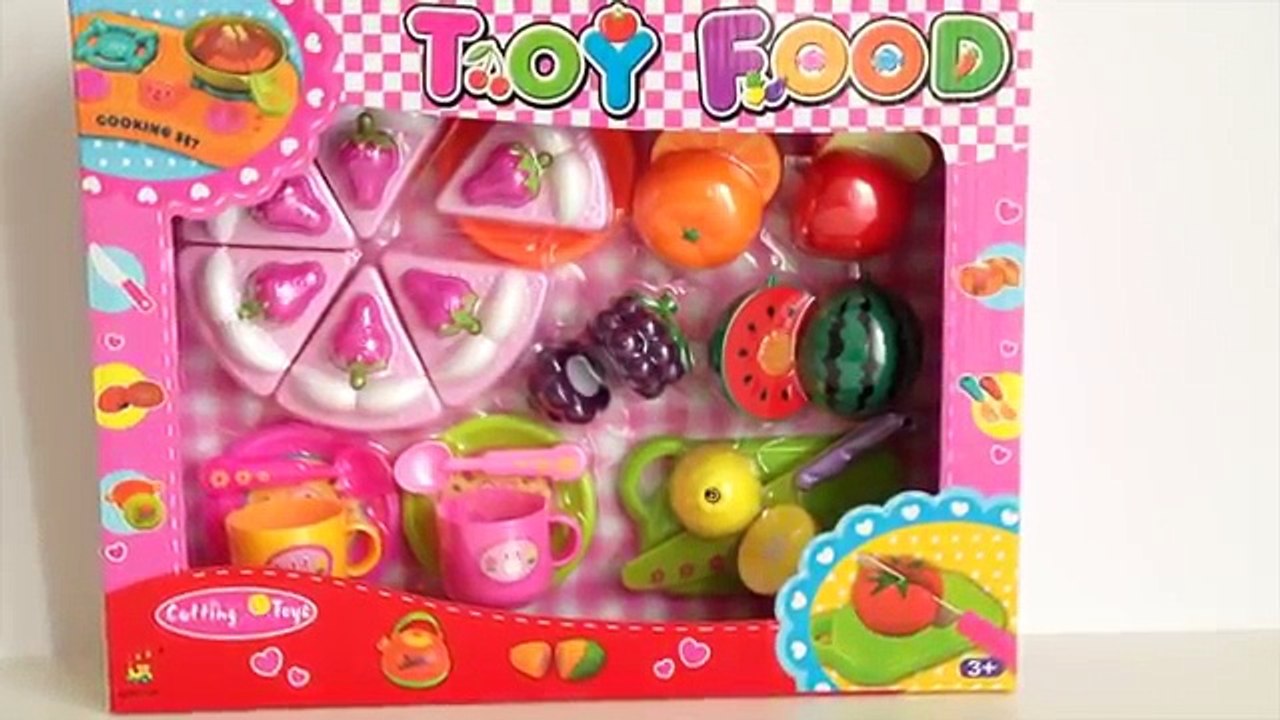 Toy Cutting Strawberry Cake Playset Strawberry cake and velcro fruit kitchen toy