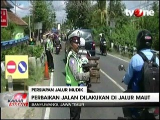 Persiapan Jalur Mudik di Banyuwangi