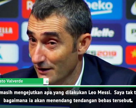 'Messi Adalah Anugerah' - Valverde Tentang Messi Mencetak Gol ke-6000 Barcelona