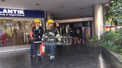 Trianë, zjarr te kullat binjake, digjet paneli elektrik, zyra e avokatisë mbulohet nga tymi