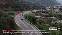 Policia Rrugore monitorim me dron të shkeljeve, ndalohet Range Roveri që bëri parakalim të gabuar