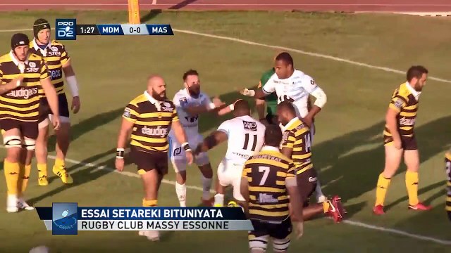 PRO D2 - Résumé Mont-de-Marsan-Massy - 33-10 - J1 - Saison 2018/2019