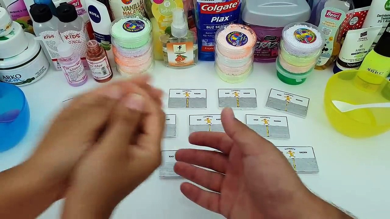 Yeni Kazı Kazan ile Eğlenceli Slime Challenge - Vak Vak TV