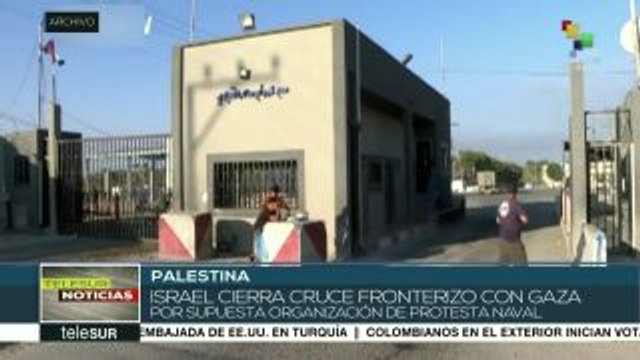 Israel cierra cruce fronterizo con la Franja de Gaza
