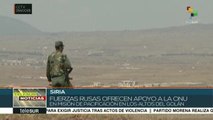 Siria y Rusia montan puntos de avanzada en territorio liberado