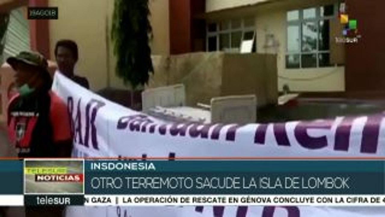 Indonesia: nuevo sismo de 6.3 grados Richter cimbra la isla de Lombok