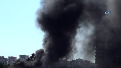 Kilis'te Yangın Kent Merkezinde Her Yarden Göründü