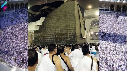 جديد  الرياح تزيل ستار الكعبة
