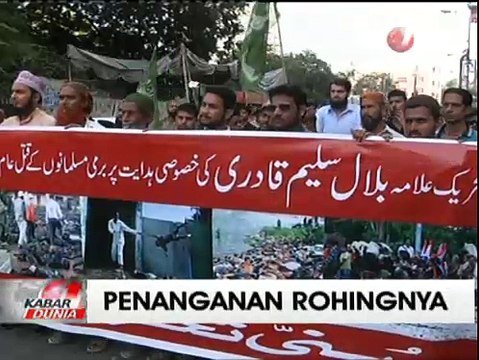 Dukung Rohingya, Masyarakat Lintas Agama Pakistan Protes Myanmar