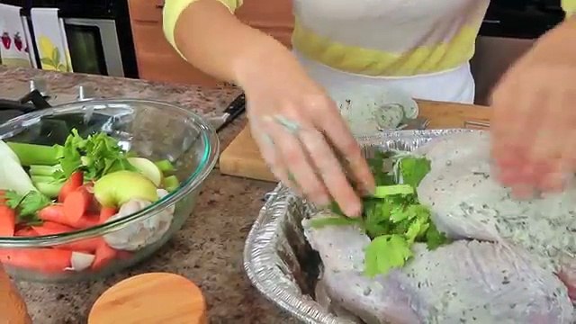 Apple Cider Glazed Thanksgiving Turkey Recipe Laura Vitale Laura in the Kitchen Episode 67