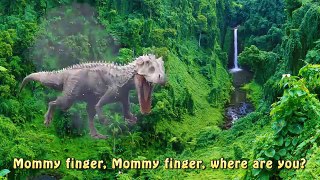 Finger Family Dinosaur Jurassic World Indominus Rex | Jurassic Park | Nursery Rhyme for Ch