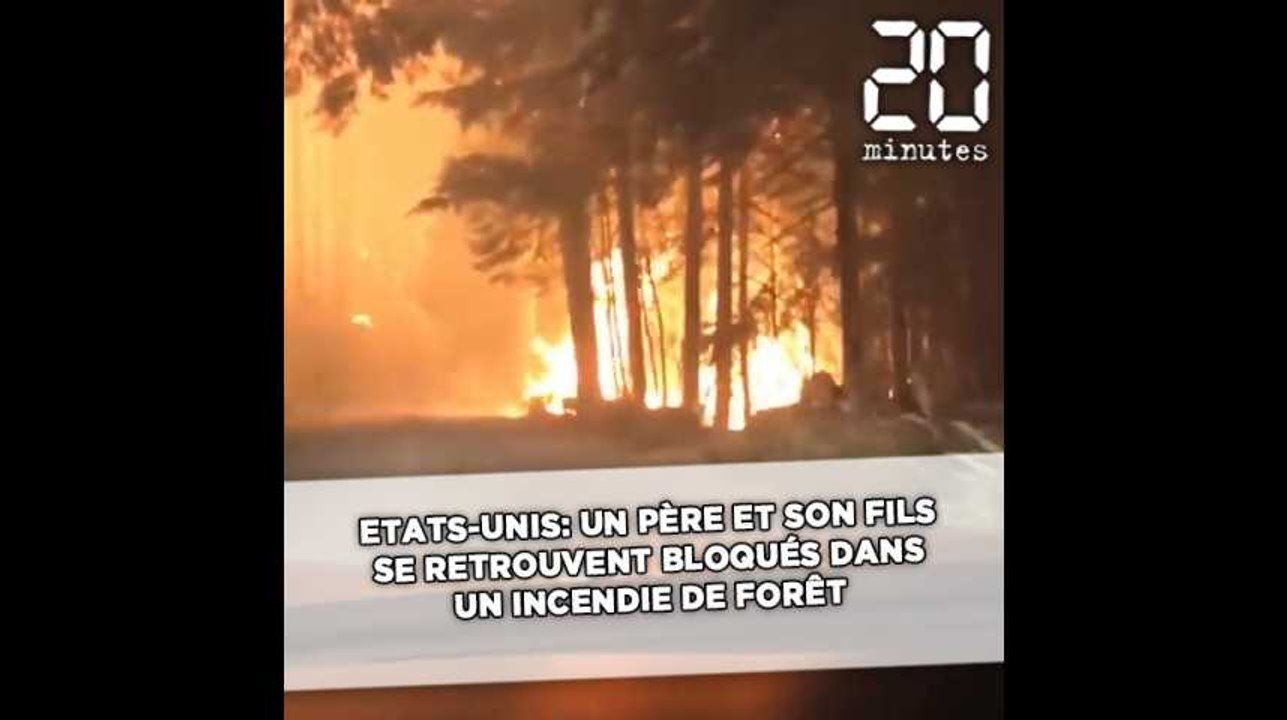Etats-Unis: Un père et son fils se retrouvent bloqués dans un incendie de forêt