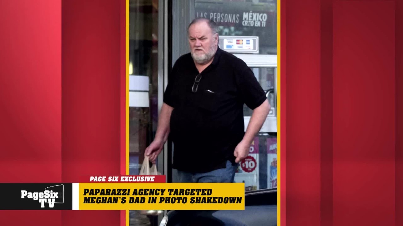 EXCLUSIVE: Just days away from the #RoyalWedding, a paparazzi agency targeted #MeghanMarkle's dad, threatening to release unflattering pictures of him, unless... #PageSixTV has the details of the photo shakedown!