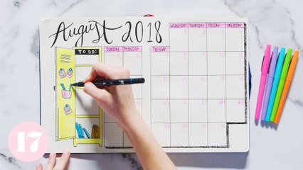 How To Setup Your August 2018 Bullet Journal