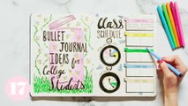 Bullet Journal Ideas For College Students