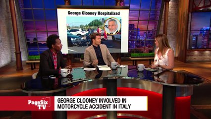 O Brother! #GeorgeClooney was hospitalized after a serious motorcycle accident in Italy! Is he okay? How's his face? We've got the latest on #PageSixTV!