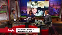 Haters gonna hate, hate, hate, hate, hate, but @TaylorSwift13 is cat-pitalizing on her feline friends! #PageSixTV's got the story on why T-Swift has trademarked her pets!