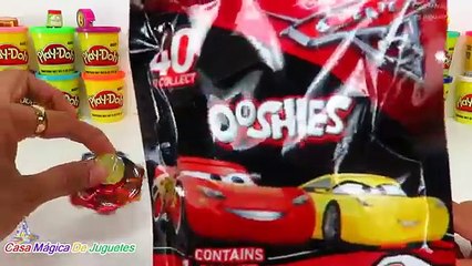 Huevo Sorpresa Gigante de Rayo McQueen de Cars 3 de Plastilina Play Doh Lightning McQueen