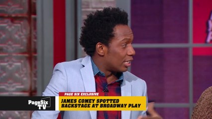 EXCLUSIVE: Former FBI director James @Comey was less-than-undercover when he was spotted in NYC taking in a Broadway play. #PageSixTV's got the scoop on the top cop's night out!