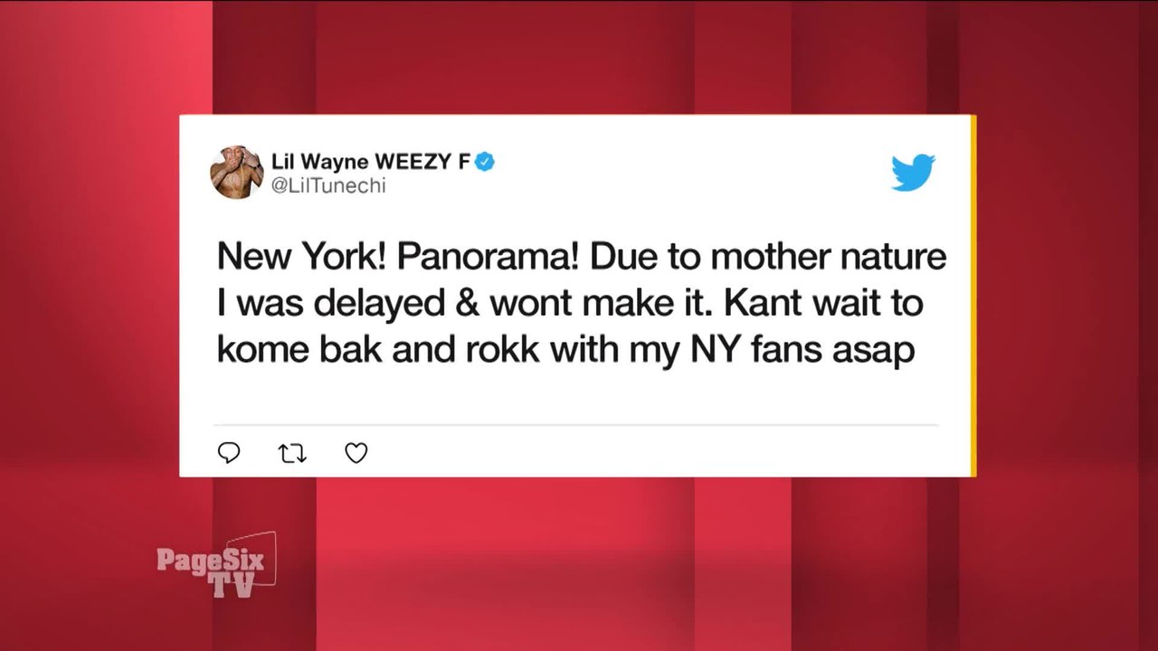 Fans of @LilTunechi were a lil upset that he cancelled his performance at #NYC's #Panorama festival! He says it was because of the weather, but #PageSixTV's got the scoop on the real reason why he called things off!