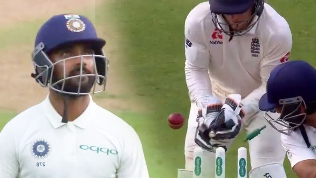 India Vs England 3rd Test: Ajinkya Rahane bowled by Adil Rashid for 29 | वनइंडिया हिंदी