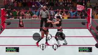 WWE 2K18 RAW NIKKI BELLA (WITH BRIE BELLA) VS BIANCA BELAIR
