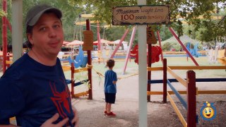 Jousting at Renaissance Festival Family Fun Amusement Park with Aaron, LB & Outdoor Kids A