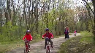 BEAUTIFUL DAY FOR A BIKE RIDE WITH KIDS ! Champlin Maple Grove Bike trails