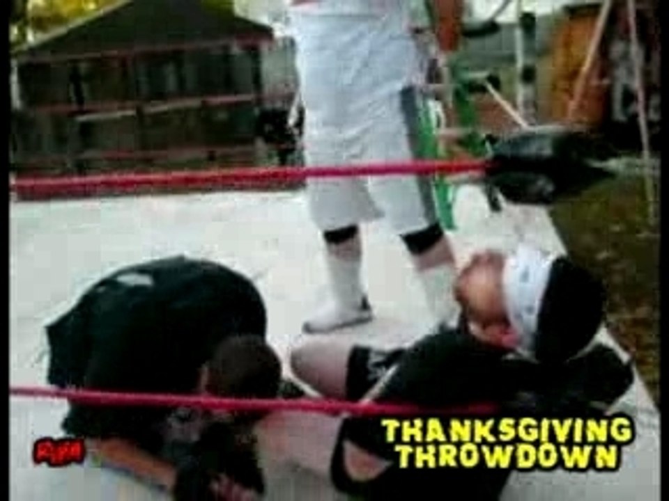 Main event Thanksgiving Throwdown Ladder match