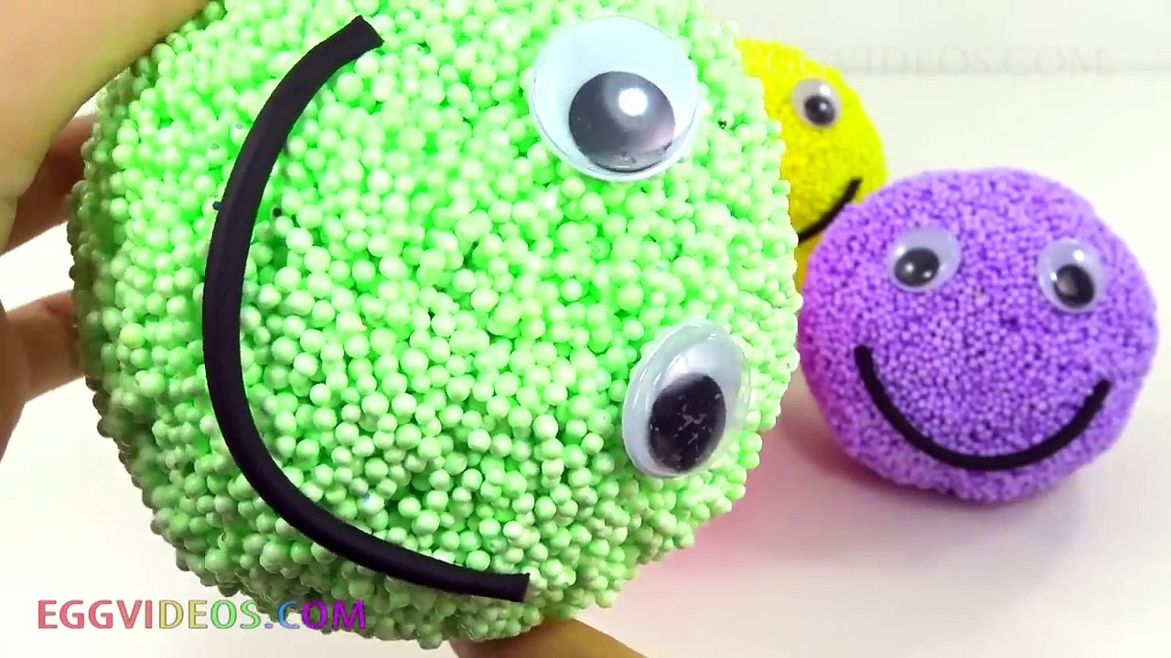 Learn Colors Play Doh Animal Dolphin Foam Surprise Eggs Finger Family Nursery Rhymes Micke