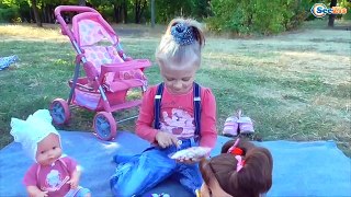 ✔ Кукла Беби Борн и девочка Ярослава в Парке на Пикнике / Baby Born Doll on a Picnic ✔