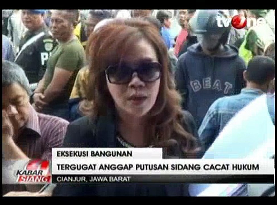 Eksekusi Bangunan di Cianjur Berlangsung Ricuh