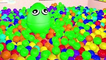 Ball Pit Show Collection 3D for Kids to Learn Colors with Giant Surprise Eggs Color Balls