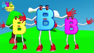 Phonics Letter B Song | ABC Song | ABC rhymes for children in 3D