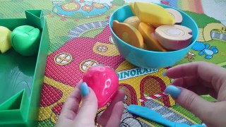 Toy cutting fruit velcro cooking playset Фрукты для резки на липучке