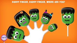 The Finger Family Frankenstein Family Nursery Rhyme | Halloween Finger Family Songs