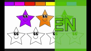 LEARN COLORS WITH THIS FUN STAR COLORING PAGE!