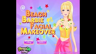 Barbie Girl ( Beach Facial ) Dress Up And Makeover Games