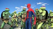 Spiderman vs Teenage Mutant Ninja Turtles ARMY EPIC BATTLE