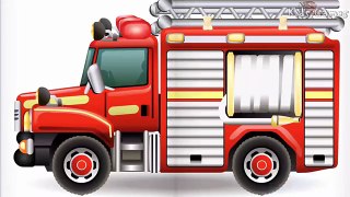 Kids Games Match Play Vehicles : Police car, Fire Truck, Ambulance, Trucks, Excavator For