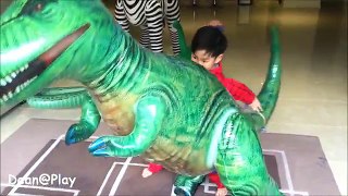 BIGGEST DINOSAUR Surprise Ever! + Giant Zebra & Alligator TOY REVIEW Family Fun